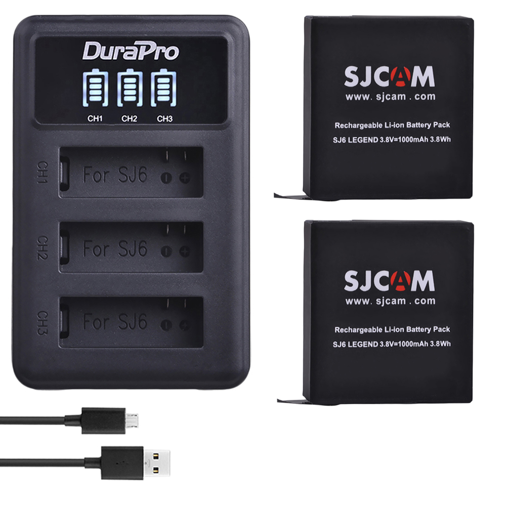 Shure Mic Mv7 - DuraPro 2 buah baterai kamera SJCAM