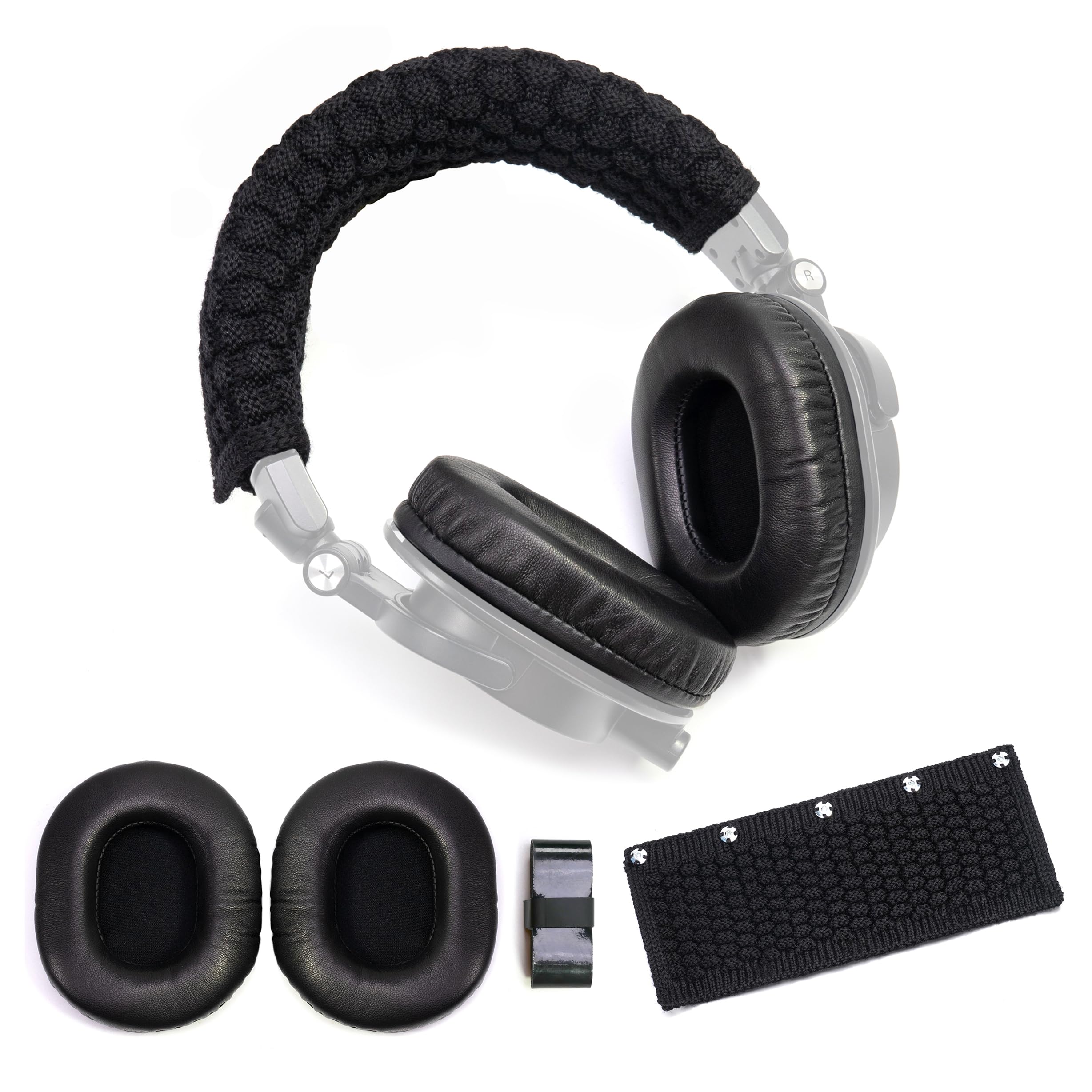 Audio Technica Headphone Ath-M20X - Kit sarung bantal ikat kepala wol