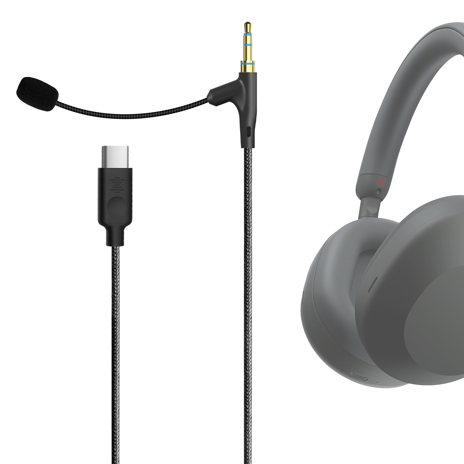 Beats Headphone Solo 4 - Kabel Headphone Mikrofon Geekria Boom Kompatibel