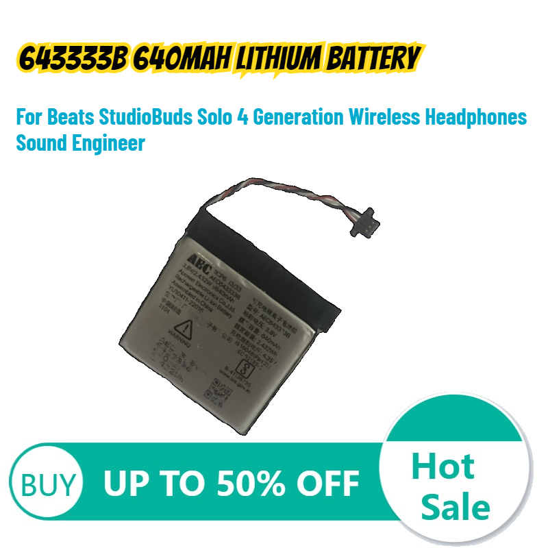 Baterai Lithium 643333B 640mah - Beats Headphone Solo 4 ulasan dan harga