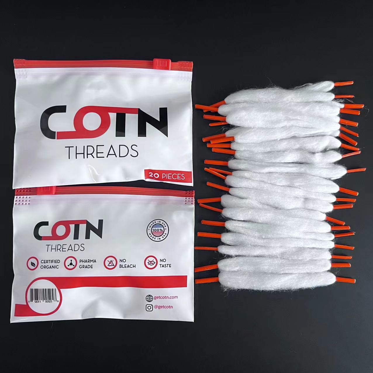 10 tas kapas COTN Wick PreBuil - Cotton Wick Organic ulasan dan harga
